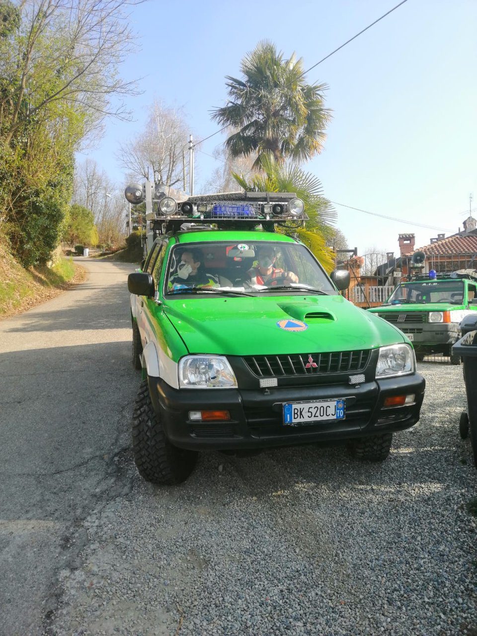 “State a casa”: la Protezione Civile in giro per la collina con auto e megafono VIDEO E FOTO
