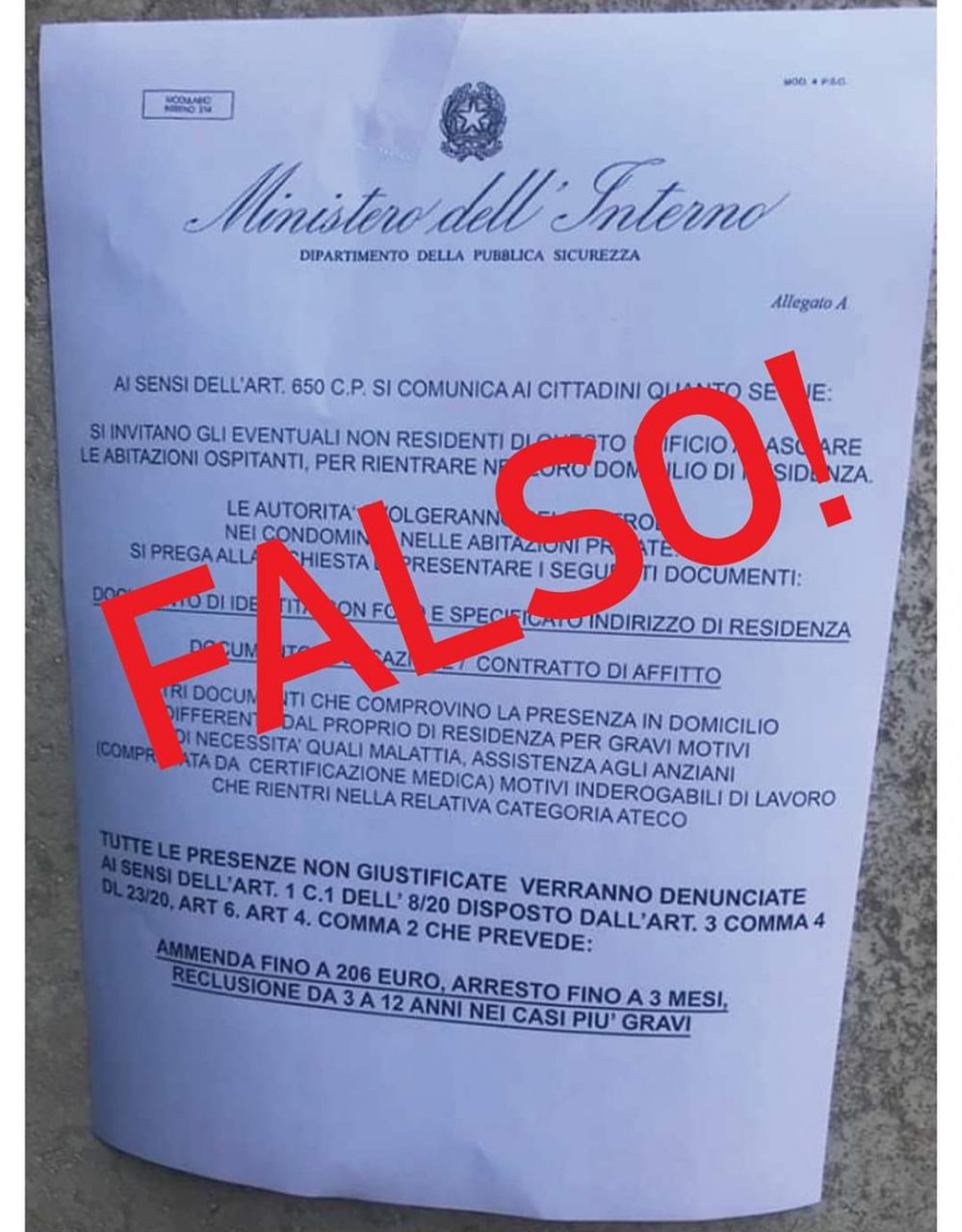 Truffe ai tempi del Coronavirus, attenti al finto volantino