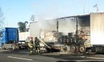 Tir in fiamme sull'autostrada A4, traffico bloccato