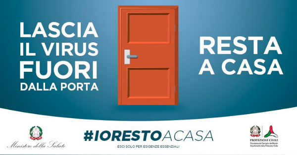 #iorestoacasa, l’hashtag sui social: “Uscire solo in casi strettamente necessari”