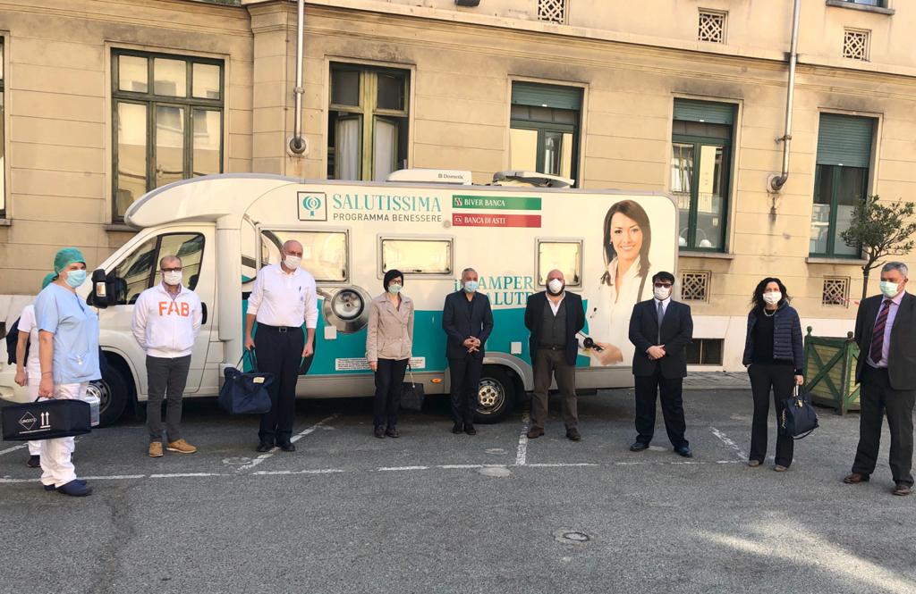 Coronavirus, camper offerto alla Regione per effettuare i tamponi alle Rsa