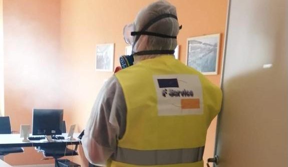 Comune sanificato a San Raffaele Cimena. VIDEO