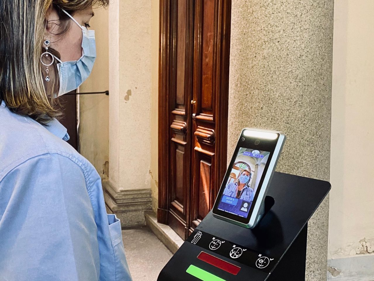 Ospedale Mauriziano: è il primo con postazioni fisse (automatizzate) per rilevare la temperatura. FOTO