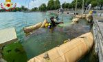 Recuperato il relitto di una barca nel lago di Viverone