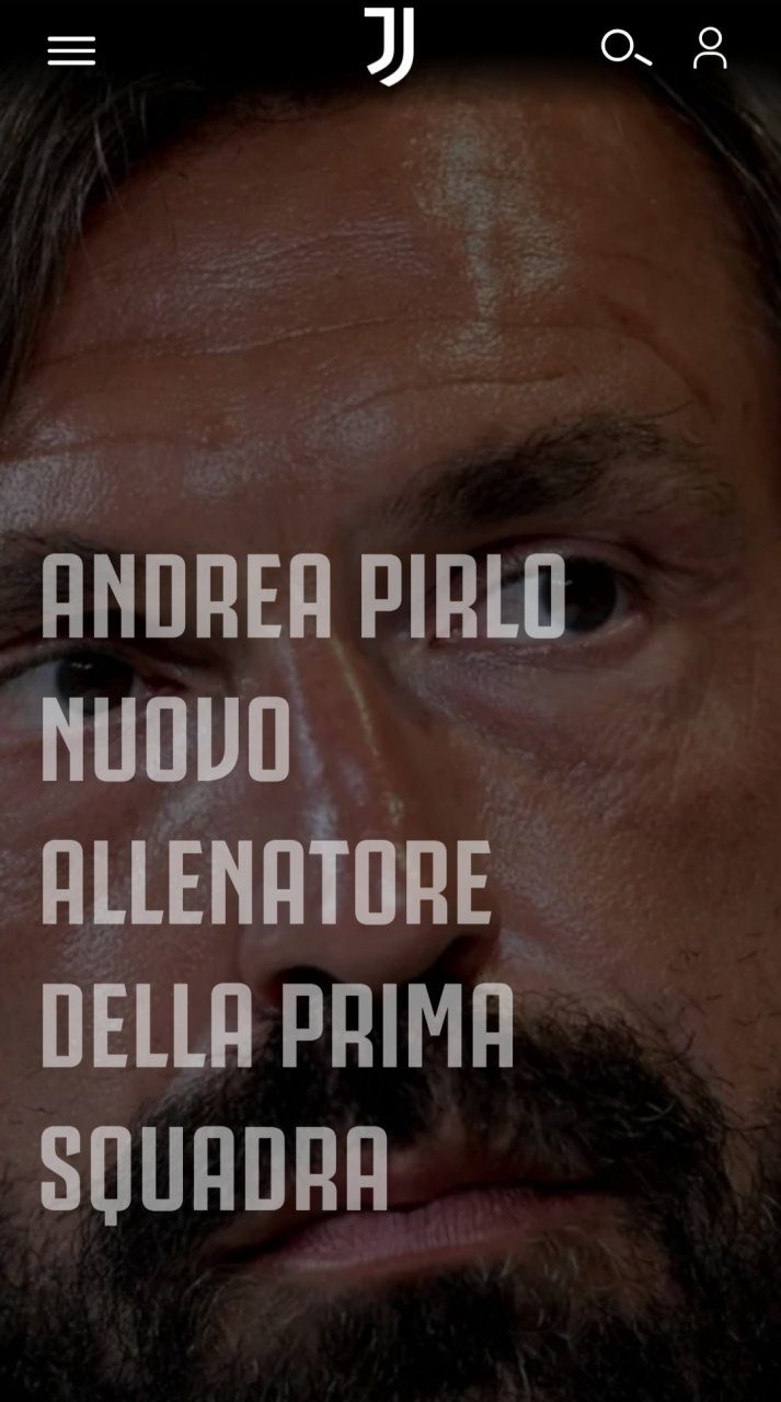 Juventus, Andrea Pirlo  nuovo allenatore