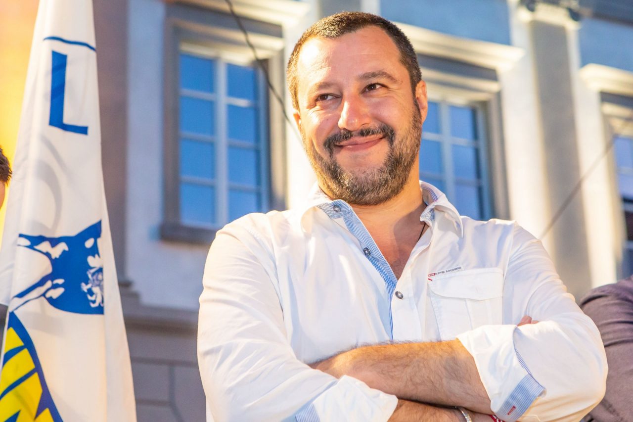 Matteo Salvini a Venaria per tirare la volata al centrodestra IL VIDEOMESSAGGIO
