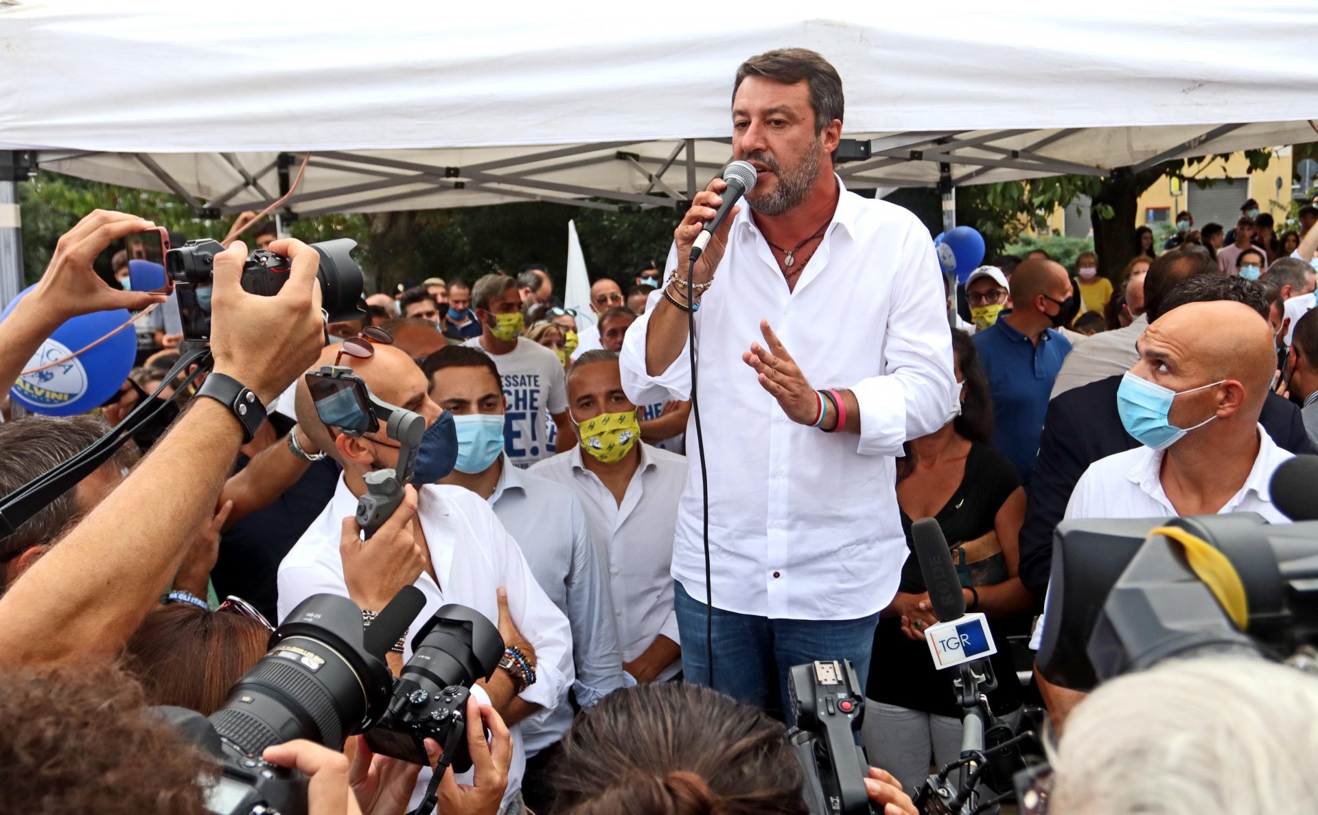 Matteo Salvini a Venaria Reale mercoledì 16 settembre 2020