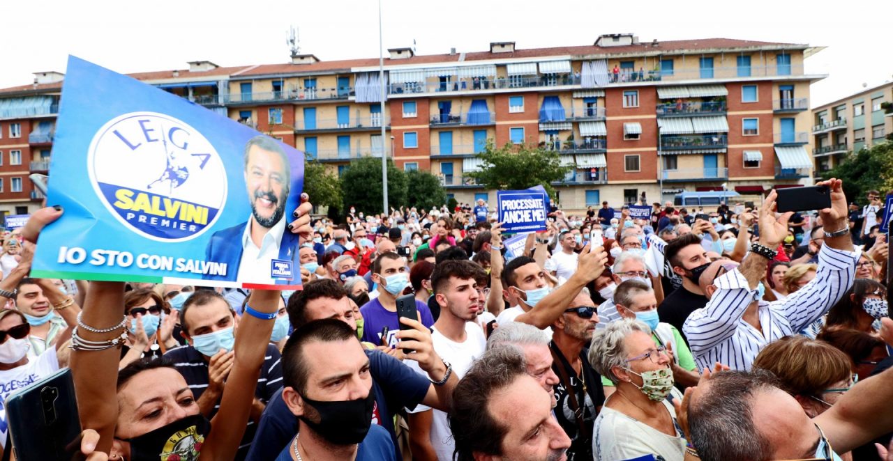 Matteo Salvini a Venaria Reale mercoledì 16 settembre 2020