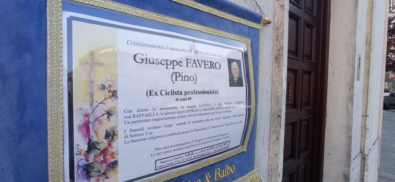 Ciclismo settimese in lutto: l’addio a Pino Favero, era stato gregario di Fausto Coppi