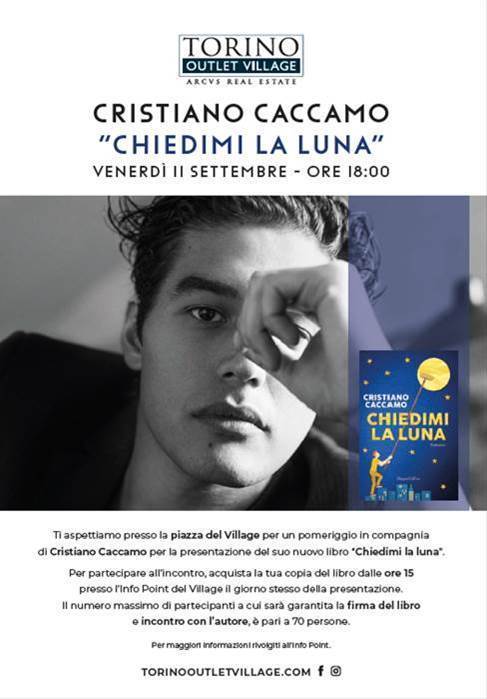 Cristiano Caccamo al Torino Outlet Village