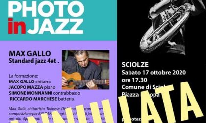 Allarme Covid, salta anche il concerto jazz a Sciolze