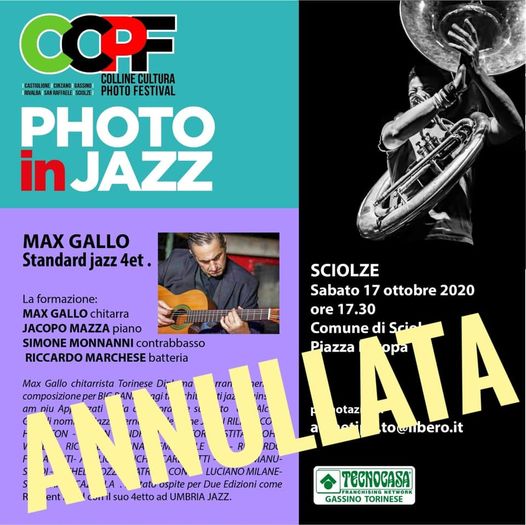Allarme Covid, salta anche il concerto jazz a Sciolze