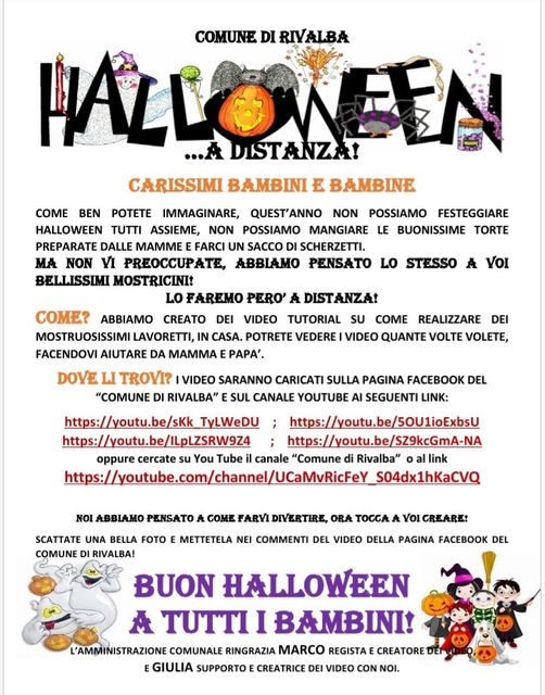 Halloween  a distanza si festeggia da casa