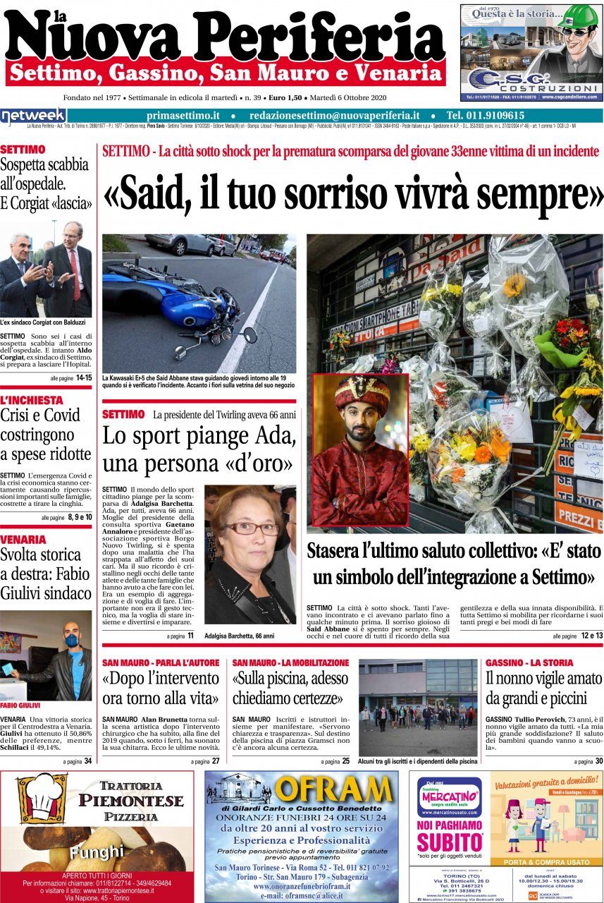 Il nuovo numero de La Nuova Periferia di Settimo è in edicola