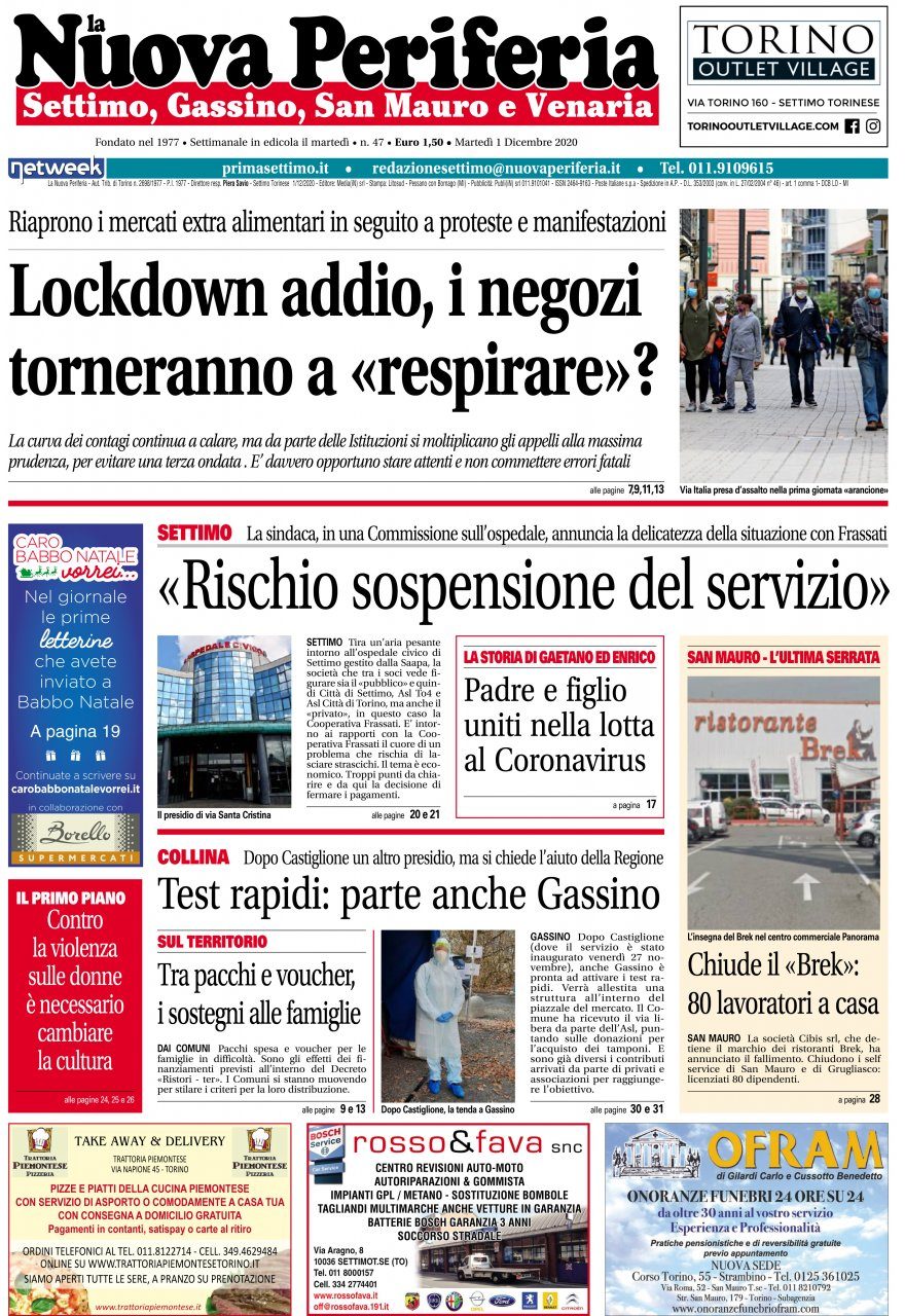 Il nuovo numero de La Nuova Periferia di Settimo è in edicola