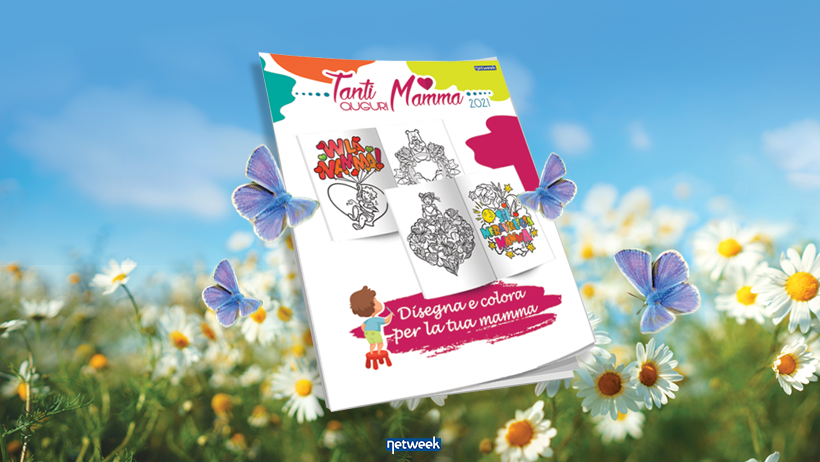 Tanti Auguri Mamma: da martedì 20 aprile in regalo un bellissimo album da colorare