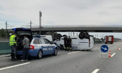 Tamponamento sull'autostrada A4 tra Volpiano e Settimo