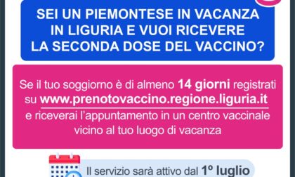 Primo giorno di prenotazioni per le vaccinzioni in vacanza di turisti piemontesi e liguri: 361 richieste