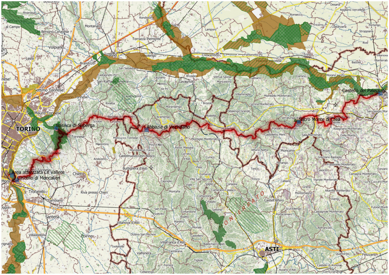 Un itineriario per valorizzare la “Superga-Vezzolano- Crea”