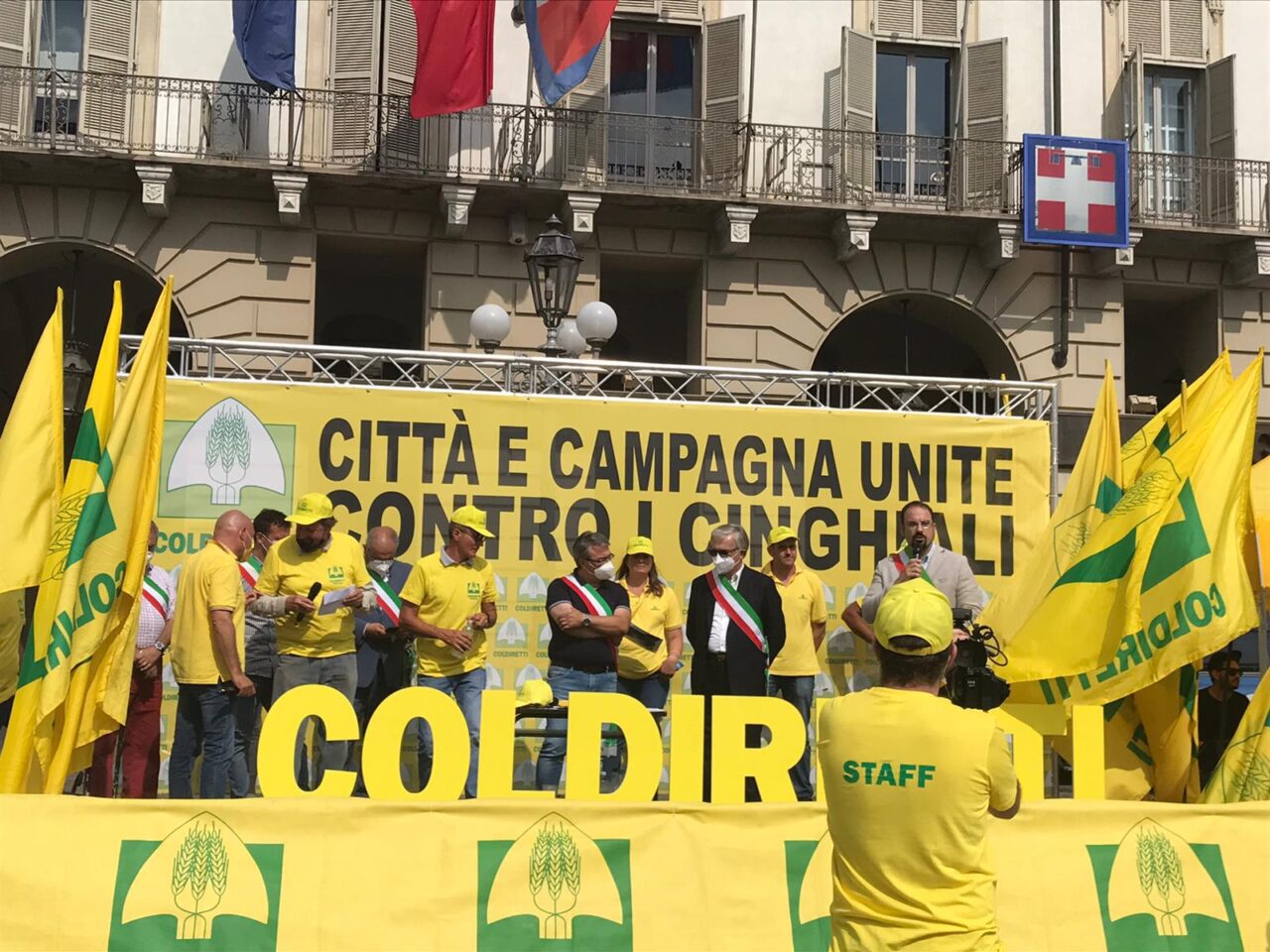 Emergenza cinghiali, i sindaci della collina in piazza con la Coldiretti