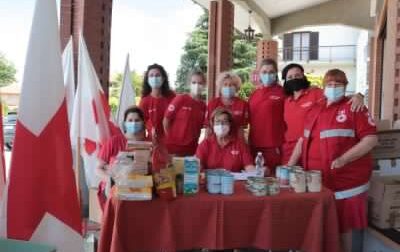 La solidarietà in collina con la raccolta della Croce Rossa