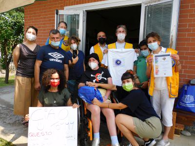 Lions Sciolze, la consegna del poster della Pace