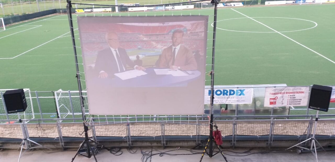 Europei di calcio 2021, al campo sportivo di Gassino il maxi schermo per vedere Italia – Spagna