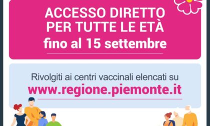 Vaccinazioni, fino al 15 settembre accesso diretto per tutte le fasce d'età