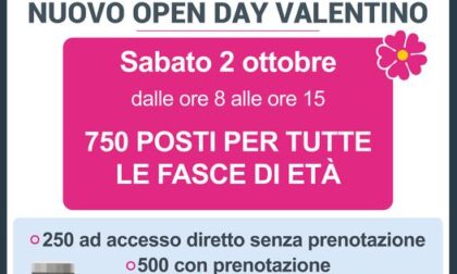 Sabato 2 ottobre 2021 un nuovo open day al Valentino