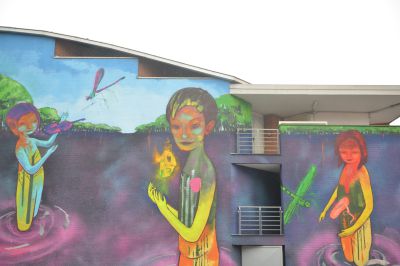 Il murales per rilanciare la cultura e il futuro