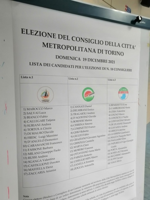 Elezioni Città Metropolitana: oggi (domenica 19 dicembre 2021) si vota. Primi dati sull’affluenza