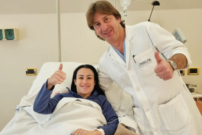 La ginnasta Vanessa Ferrari operata in Habilita I Cedri