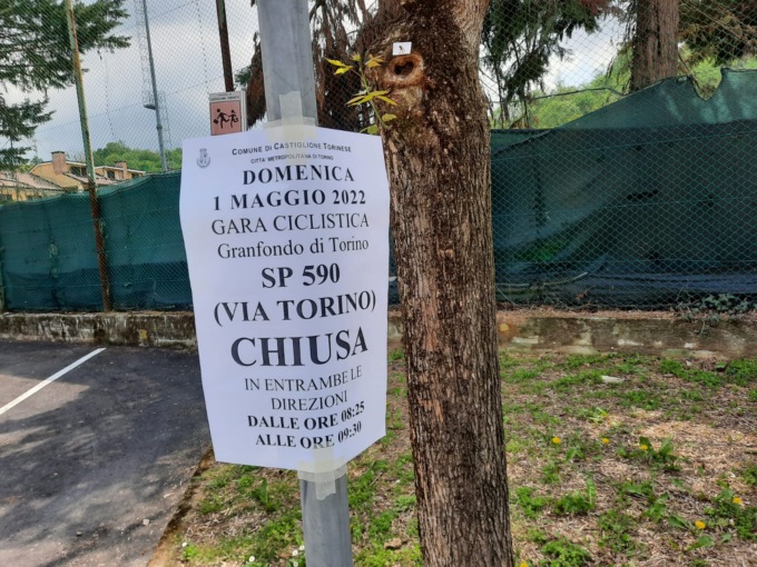 Domenica primo maggio 2022 passa la Granfondo internazionale di Torino. Le modifiche alla viabilità sul nostro territorio