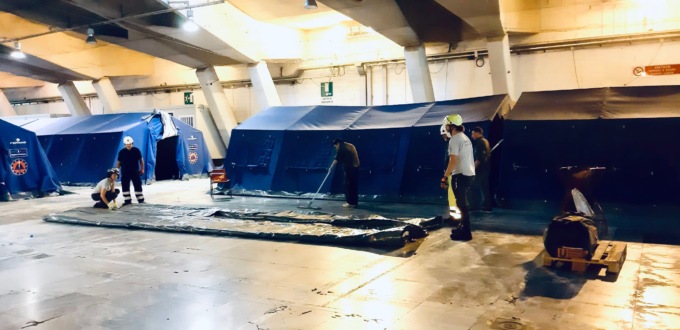 Smontato l’ospedale temporaneo del Valentino