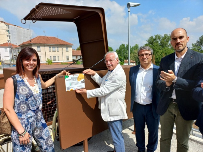 Al Movicentro di Venaria inaugurati i bike box