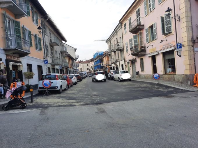 Gassino, terminati i lavori di asfaltatura della strada  in corso Italia