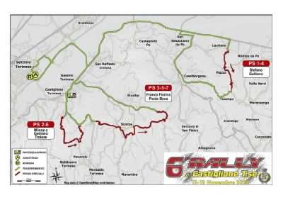 Rally di Castiglione, gli orari e le prove