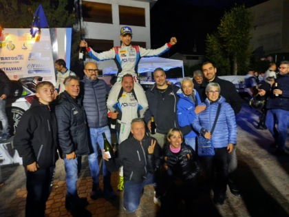 Rally di Castiglione, strepitoso terzo posto assoluto per il settimese Davide Porta