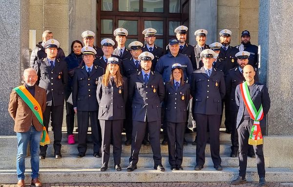 Venaria, un riconoscimento alla Polizia municipale impegnata durante la pandemia
