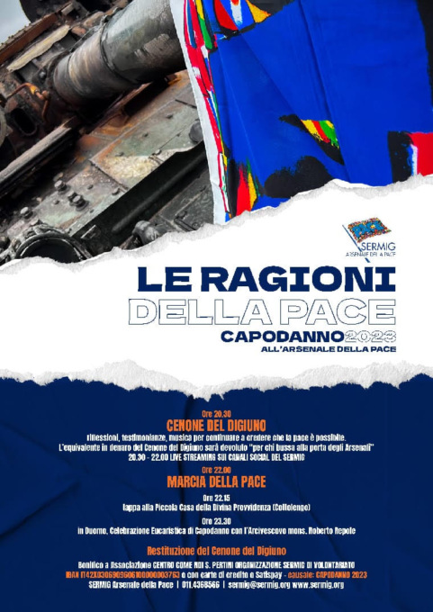 Sermig e Cottolengo insieme per un capodanno di pace