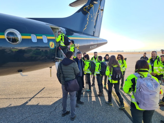 Terremoto: partito da Cuneo il team regionale della maxiemergenza