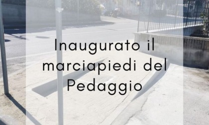 Castiglione, completato il nuovo marciapiede al Pedaggio