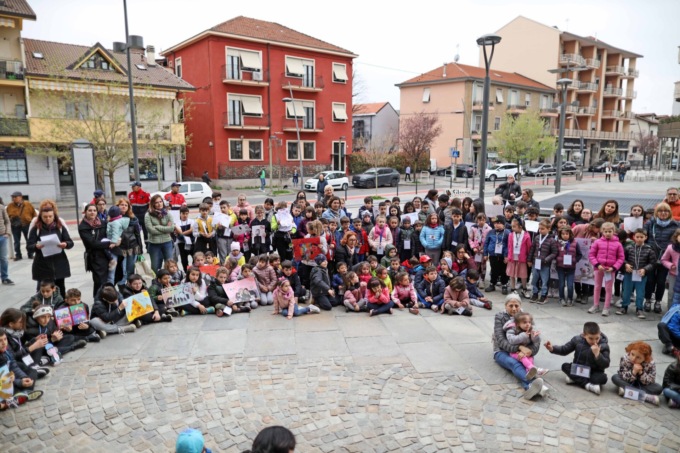 Bimbi settimesi in piazza per la legalità