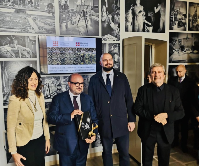 Ministro della Cultura in visita a Venaria: da qui parte un progetto per costruire dove la guerra ha distrutto