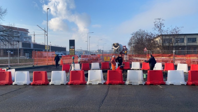Venaria: partiti i lavori per la rotonda in via Don Sapino