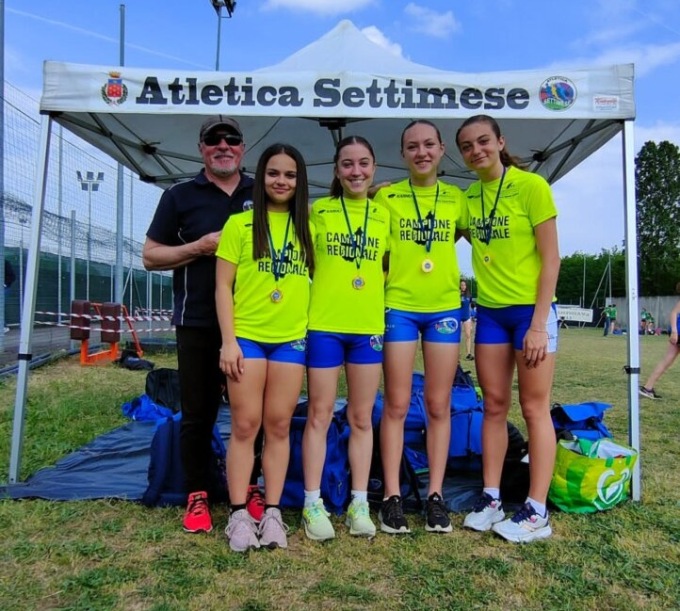 Storico risultato per l’Atletica Settimese: la staffetta 4×100 cadette conquista il titolo regionale