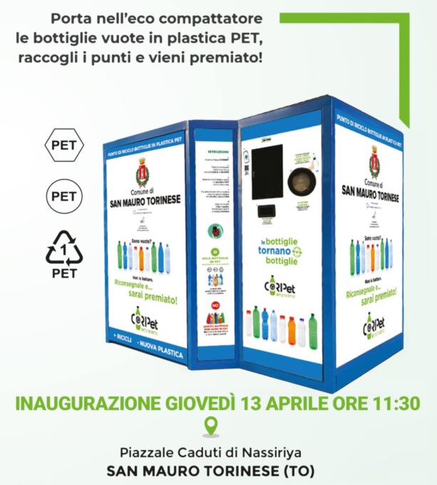 Un nuovo ecocompattatore a San Mauro Torinese