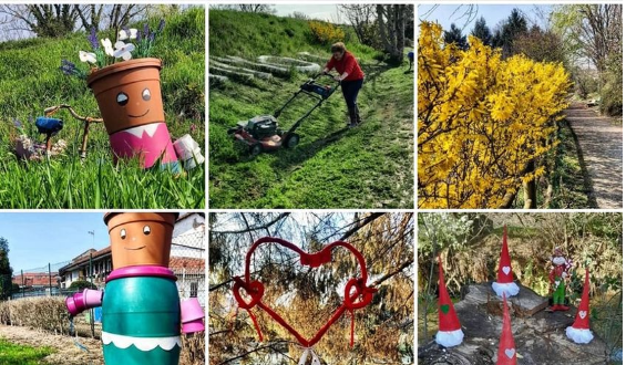 La ciclabile di Rio Freidano è un “gioiellino fiorito” grazie a un team di donne