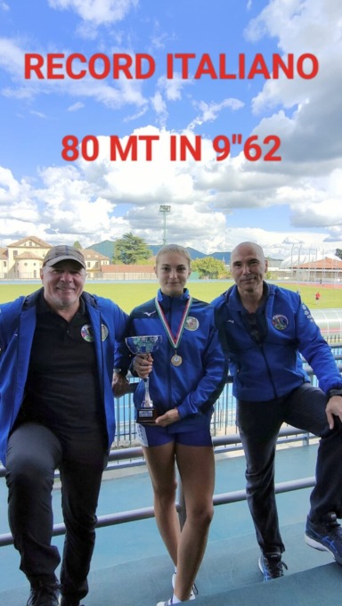 Atletica Settimese, per Alessia Succo record italiano negli 80 metri Cadetti: 9”62