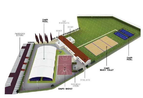 Nuovo impianto sportivo a Venaria, presentato il progetto